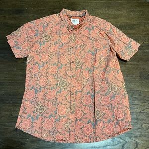 REEF Vibrant Floral Button Down Shirt